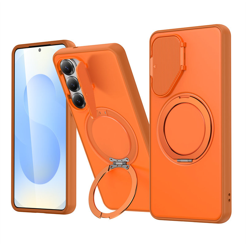 镜头盖带360旋转磁吸支架适用三星s26ultra手机壳galaxy s25+折叠支点s24uitra指环A57全包A36防摔s25u保护套