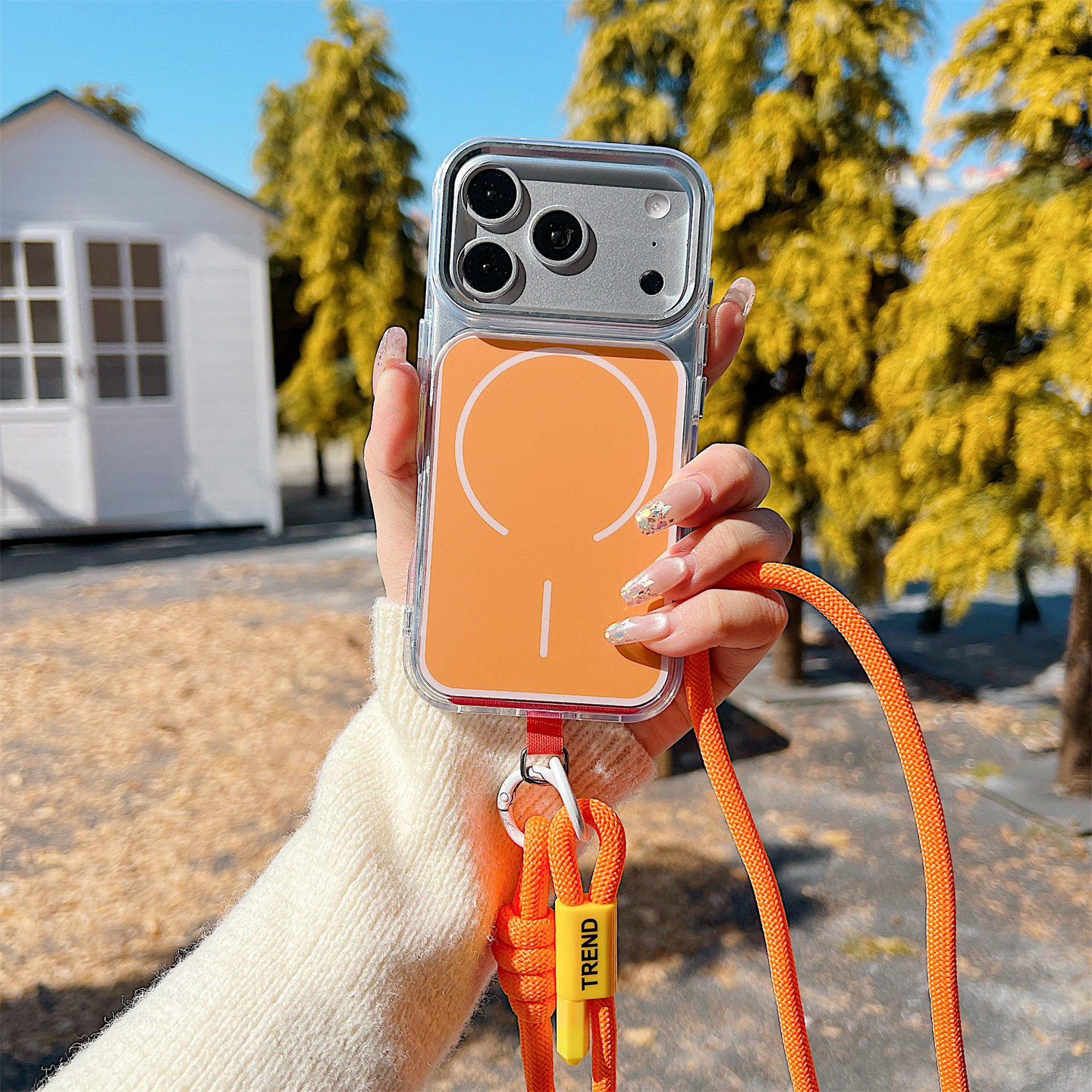 高级透明撞色适用苹果17promax手机壳新款磁吸iPhone16pro可背斜挎15plus带挂绳14pm侧挂13肩带12挂脖air外壳,3C数码配件,手机保护套/壳,淘宝优惠券,粉丝福利购,淘宝优惠卷