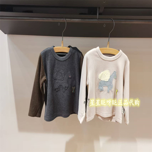 JNBY童装 正品 百搭2025冬 上衣T恤365 现货 YP9111140长袖 jnby