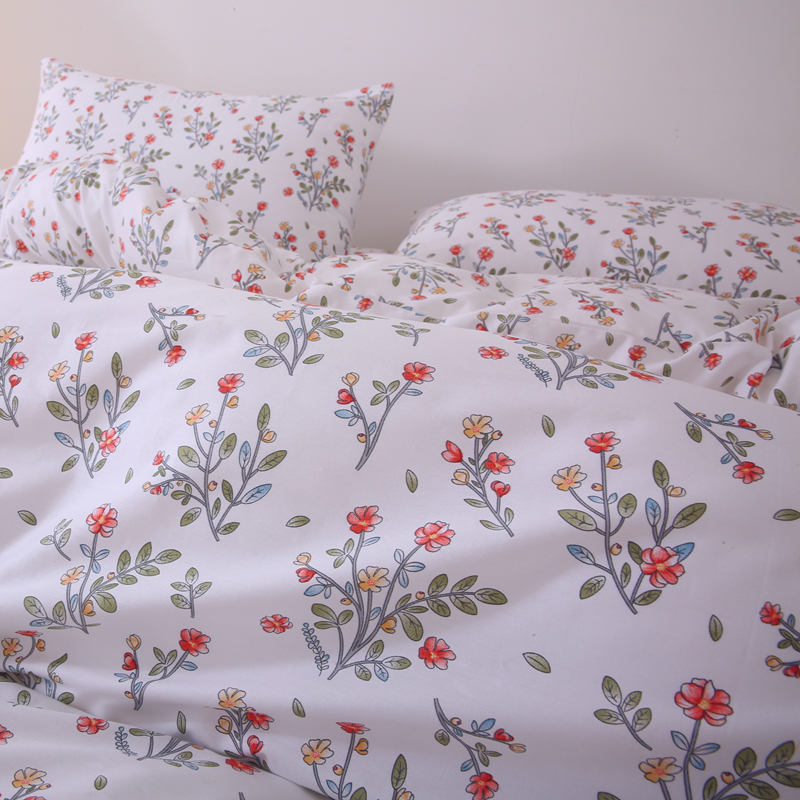 100全棉单件床单被套枕套加厚密