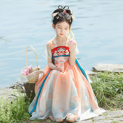 儿童新中式古风公主连衣裙