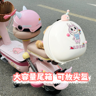 适用于雅迪爱玛电动车后备箱后置储物包头盔后尾箱电瓶车收纳神器