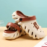 Ультрамягкие модные тапочки в стиле Crocs, нескользящие универсальные пляжные босоножки, женский стиль, подходят для носки на улице, для влюбленных, популярно в интернете