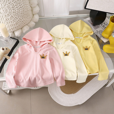 儿童春秋长袖连帽卫衣