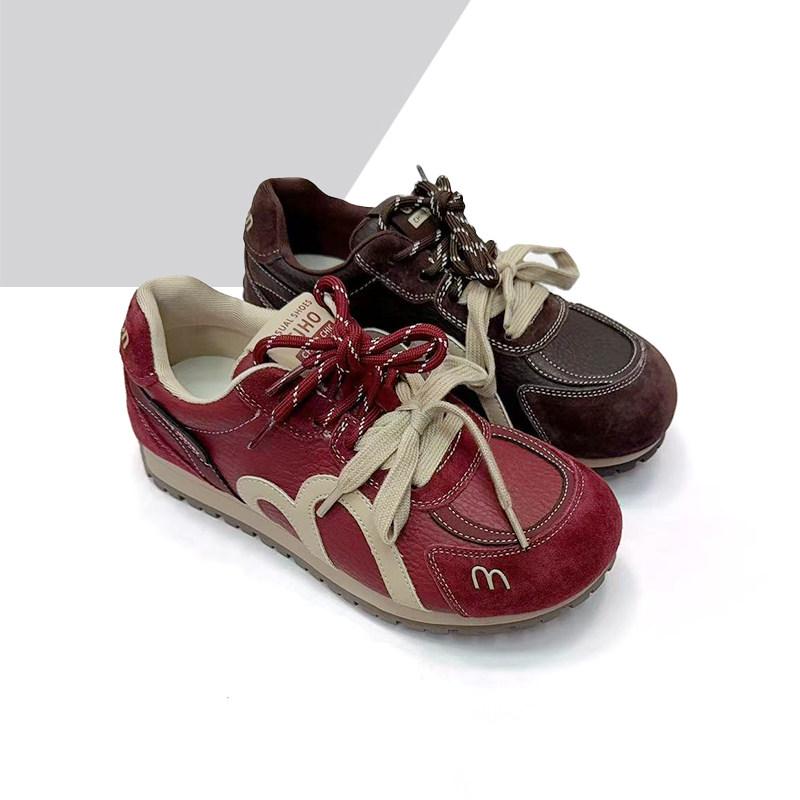 杰豪女鞋真皮运动休闲鞋女2025秋季新款时尚老爹鞋舒适百搭阿甘鞋,女鞋,时尚休闲鞋,淘宝优惠券,粉丝福利购,淘宝优惠卷