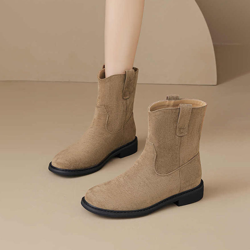 杰豪女鞋2024新款秋冬真皮加绒勃肯短靴子女瘦瘦靴反绒烟筒靴正品,女鞋,时装靴,淘宝优惠券,粉丝福利购,淘宝优惠卷