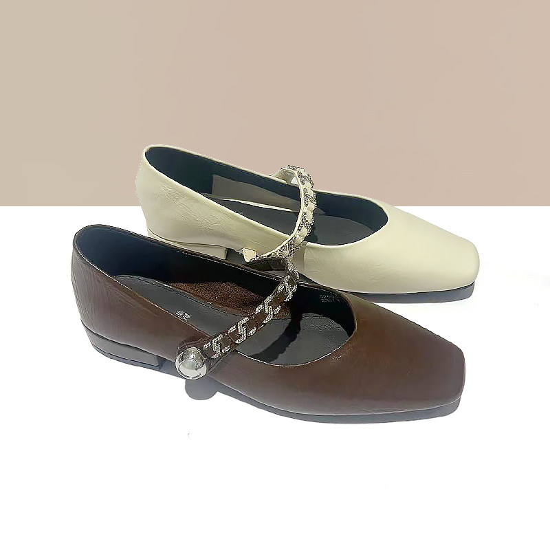 杰豪女鞋2024秋季新款真皮玛丽珍鞋女气质小单鞋低跟软底皮鞋正品,女鞋,乐福鞋（豆豆鞋）,淘宝优惠券,粉丝福利购,淘宝优惠卷