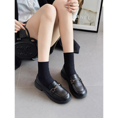 2025新款 英伦风小皮鞋 真皮乐福鞋 杰豪女鞋 女小单鞋 一脚蹬软底软面