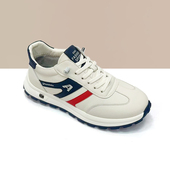 舒适保暖爸爸鞋 杰豪男鞋 新款 加绒阿甘鞋 真皮运动休闲鞋 男2025冬季