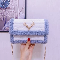 Белая сумка, синий серый краев материал для отправки видеоурок