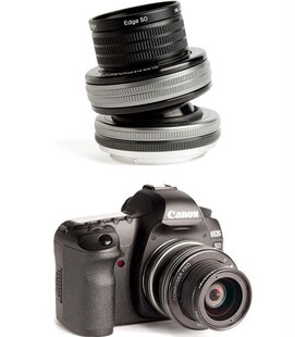 美国lensbaby Edge 50mm移轴单反虚焦光效镜头梦幻微缩模型散景