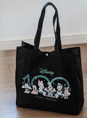 周年纪念款系列单肩包米奇帆布包女日系复古可爱大容量休闲托特包