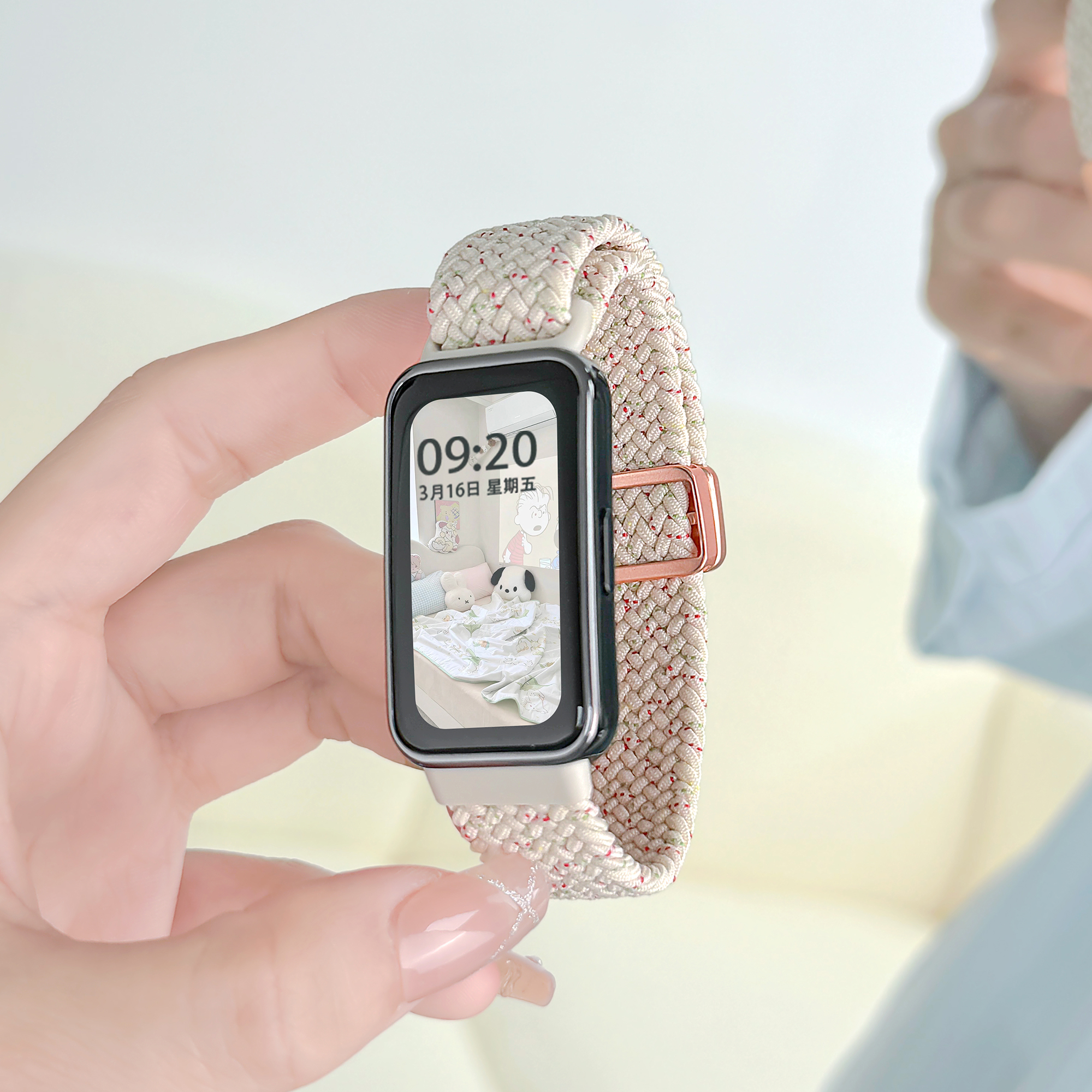 智能运动手环10/9/8尼龙编织腕带