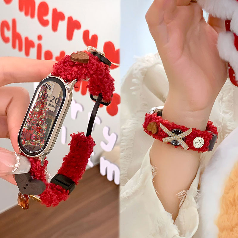 新年款羊毛卷磁吸女款替换手表带
