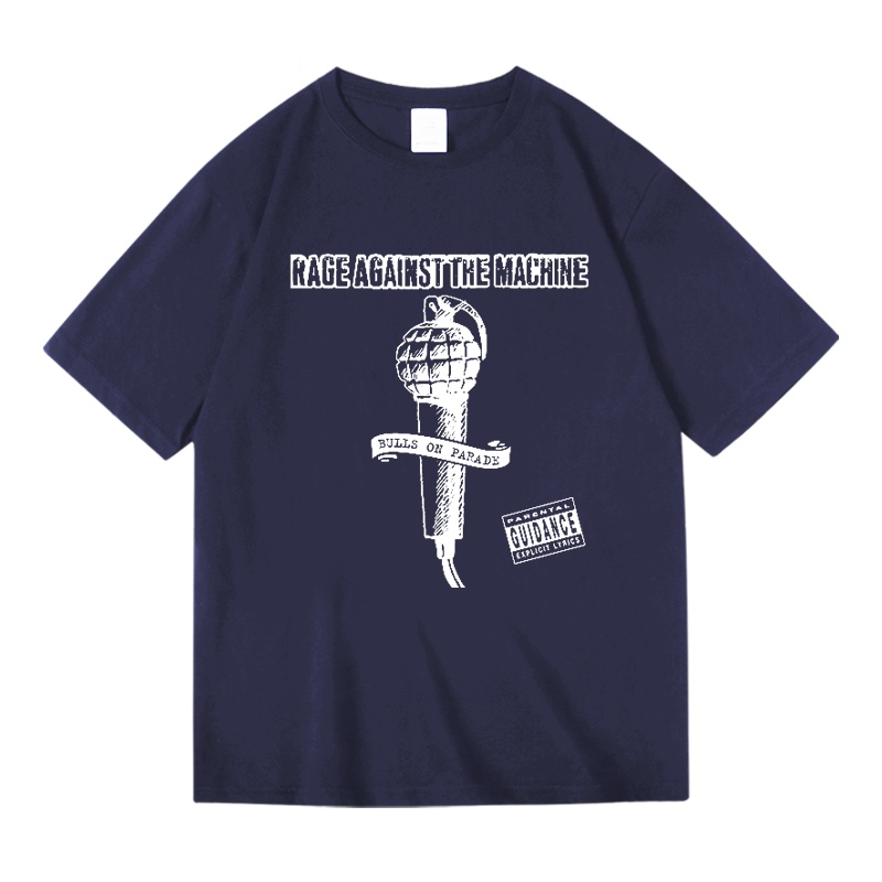 暴力反抗机器Rage Against The Machine摇滚乐队周边纯棉短袖T恤