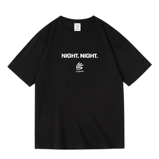 青少年学生 T恤男女夏季 库里curry30勇士队美式 篮球周边纯棉短半袖