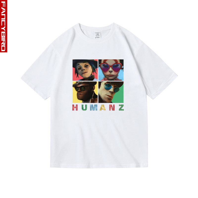 街头卡通印花纯棉短袖