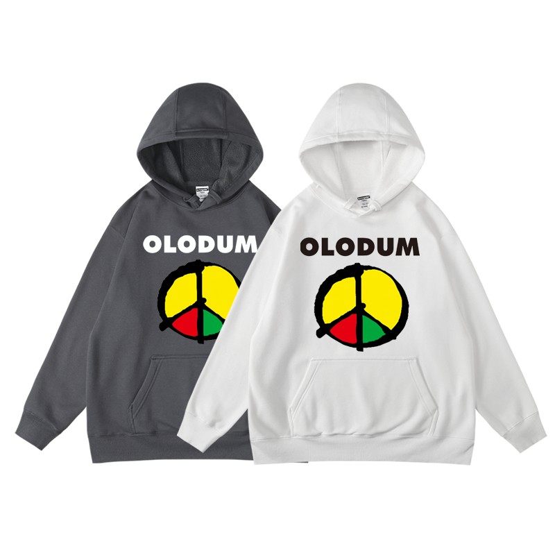 秋冬男女学生宽松休闲青少年套头卫衣帽衫迈克尔杰克逊爱与和平