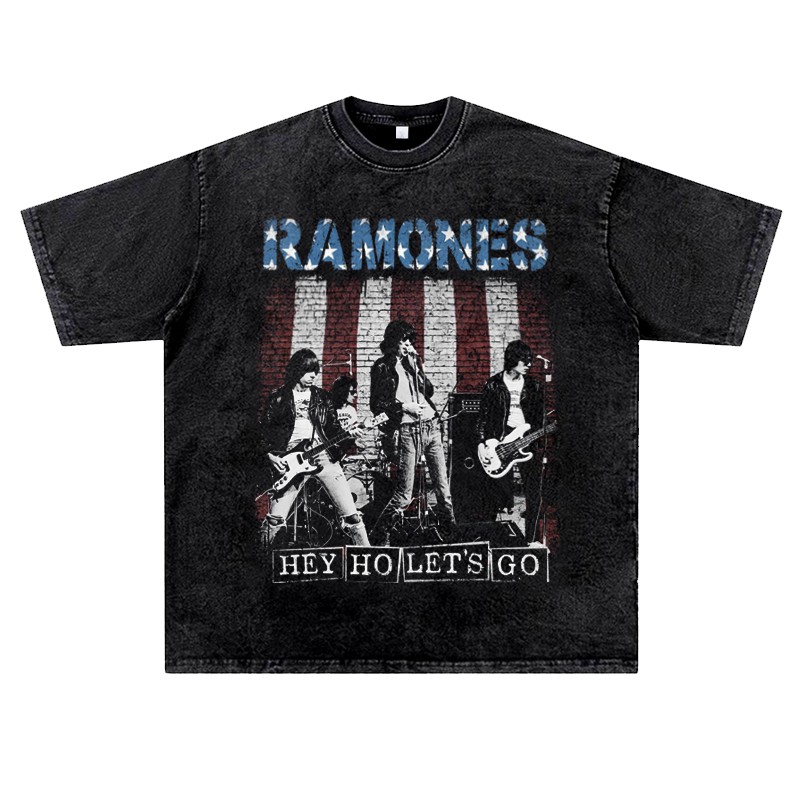 时尚潮流，舒适落肩T恤