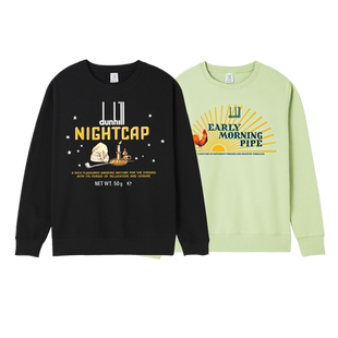 欧美烟斗客D家英伦复古公鸡睡帽nightcap周边秋冬圆领套头卫衣男