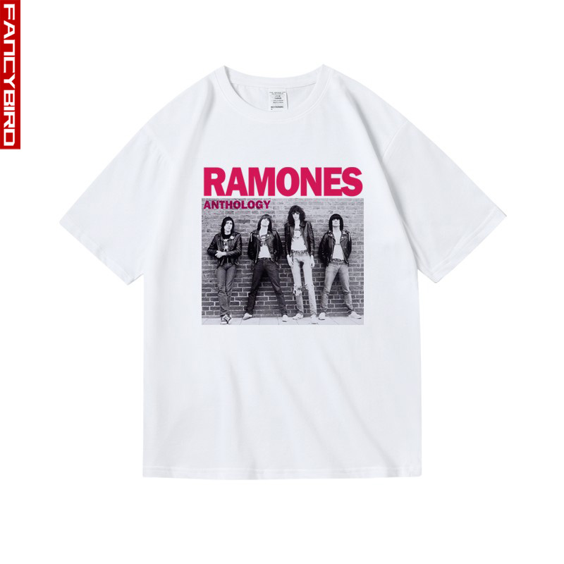 朋克美式乐队印花纯棉中性款衣服