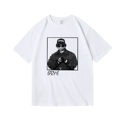 eazy-e西海岸nwa匪帮说唱嘻哈饶舌hiphopT恤潮牌宽松短袖男女中性