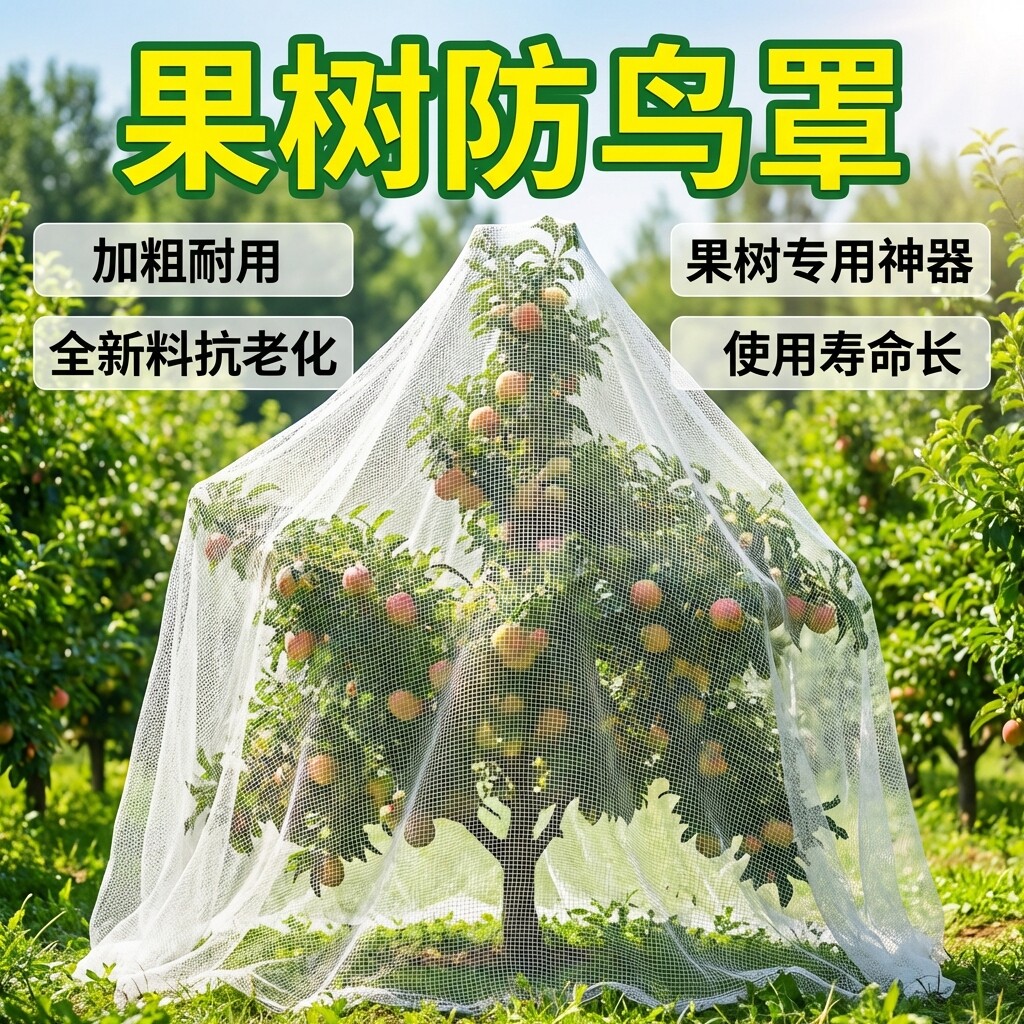 防鸟罩驱鸟围网保护网丝果园嘉宝果枇杷樱桃树蓝莓专用的赶鸟神器