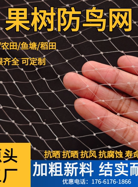 果园防鸟的网围网驱鸟果树防护丝户外大棚阳台护保护用网专用神器