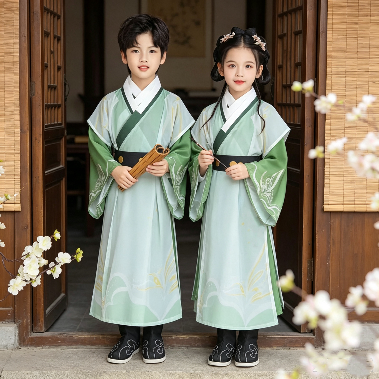 儿童汉服演出服男童国学服演出服