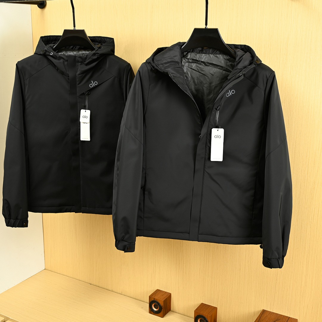 正品现货ALO男士户外休闲加棉冲锋衣经典软壳连帽防风水夹克工装