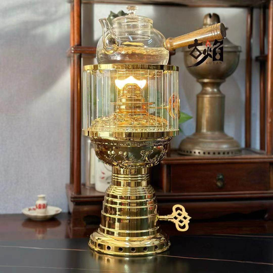 古焰上链灯加重鼓风煤油灯茶灯炉
