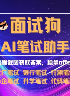AI笔试助手 AI笔试辅助 答题提示 interviewcoder 直接拍自动发货