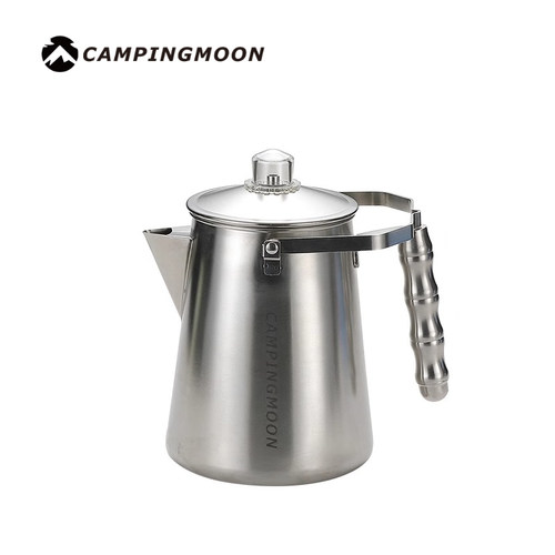CAMPINGMOON柯曼SW7户外露营便携式不锈钢水壶咖啡壶烧水壶煮茶壶