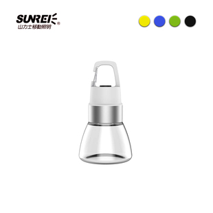 山力士瓶盖灯便捷式多场景流光灯悬挂式挂灯聚光手电筒户外水瓶灯