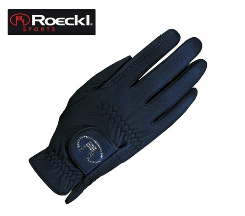 RoecklPU皮钻标四季马术手套