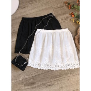 打底裙 潮流短款 2025新款 蕾丝屁帘半身裙女秋冬高级感百搭显瘦时尚