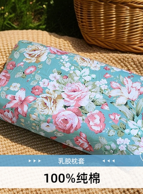 冬天季乳胶枕头套60x40x35x58x37成人纯棉全棉儿童50X30记忆枕套