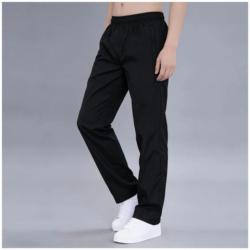  男士夏季冰丝速干裤薄款宽松直筒弹力运动裤透气百搭休闲长裤子