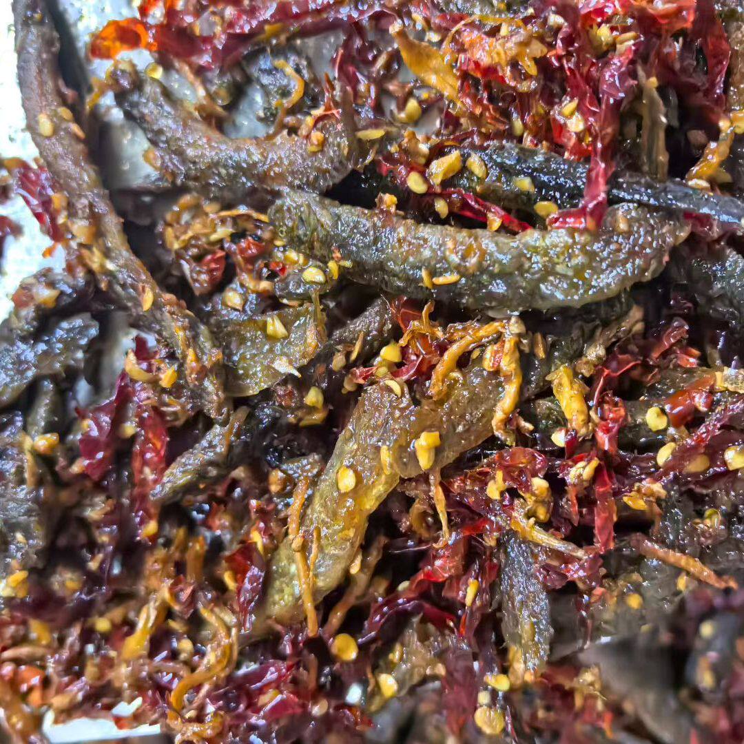 馋三疯干煸香辣小泥鳅干湖南特产熟食麻辣小吃即食休闲下酒菜零食图片