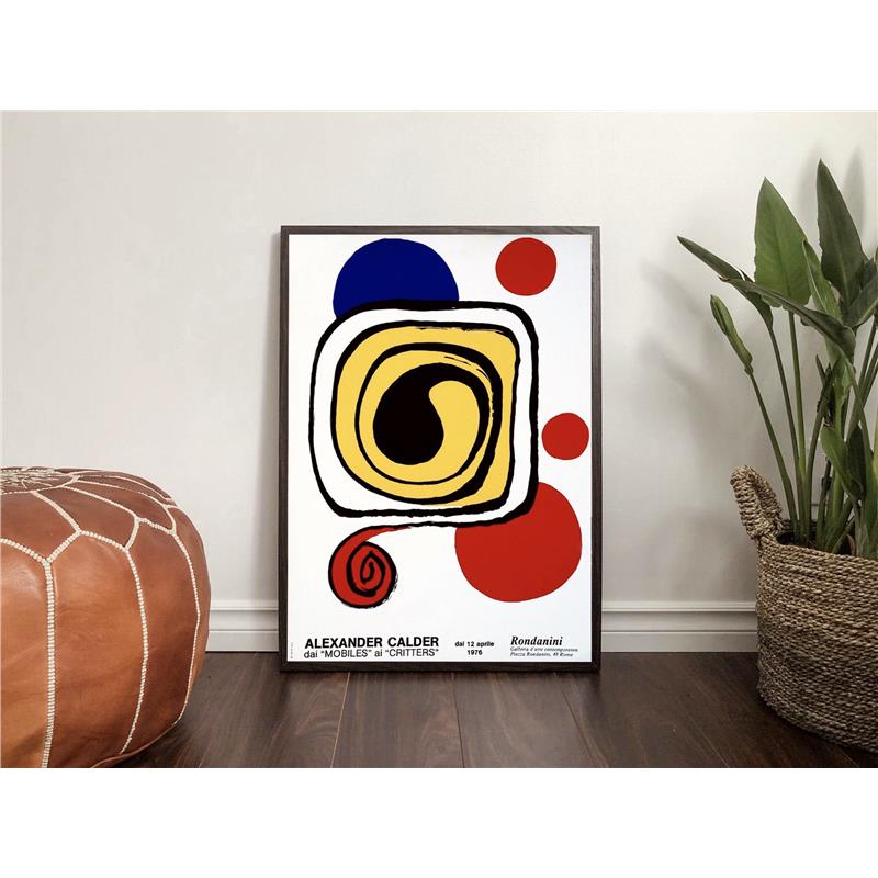 Alexander Calder| 简约撞色抽象 ins家具装饰画 海报