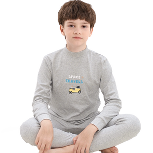 南极人儿童内衣套装男童秋衣秋裤纯棉睡衣小孩全棉春秋棉毛衫冬季