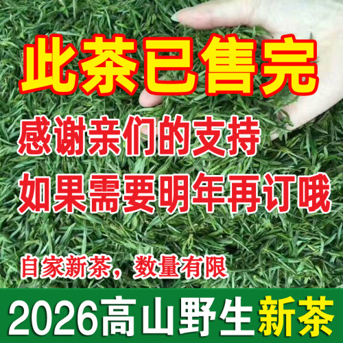 2026年野生茶安徽溪口高山