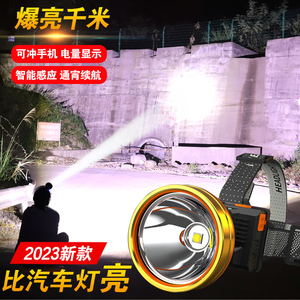 shinefire头灯强光超亮充电头戴式超长续航手电筒感应夜钓鱼矿灯