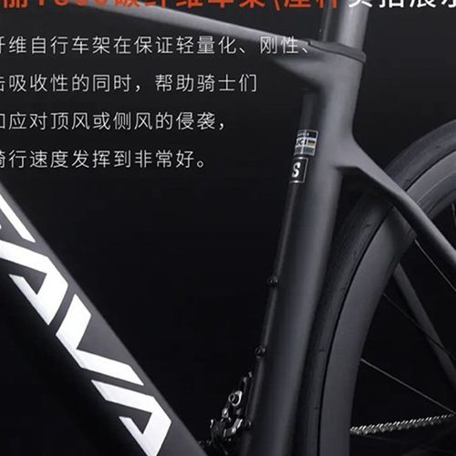 速发SAVA萨瓦A7L碳纤维公路车R7100变速油碟刹24速竞赛级自行车