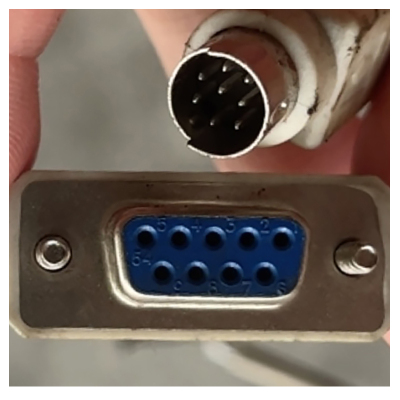 MITSUBISHI FX3u-48m 三菱PLC信号数据线编程码通讯线串口9孔 8针