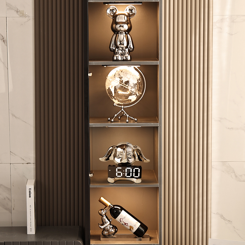 速发轻奢展示酒柜装饰品红酒套高档客装橱窗玄关家居摆件架厅组合