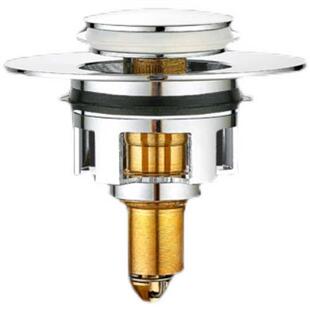 速发洗塞盆脸池漏脸塞子下水器管弹跳芯洗水盆不锈钢按压式防臭手