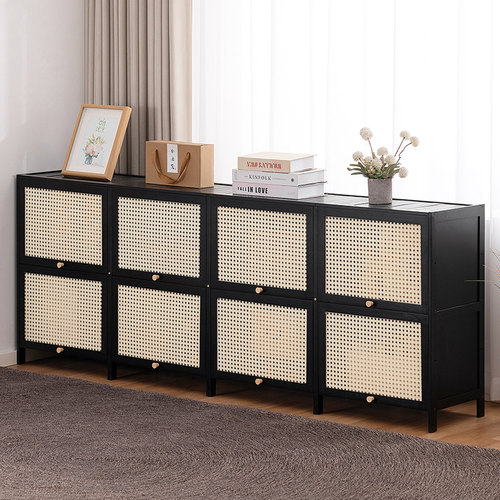 木马人飘窗柜阳台储物柜子