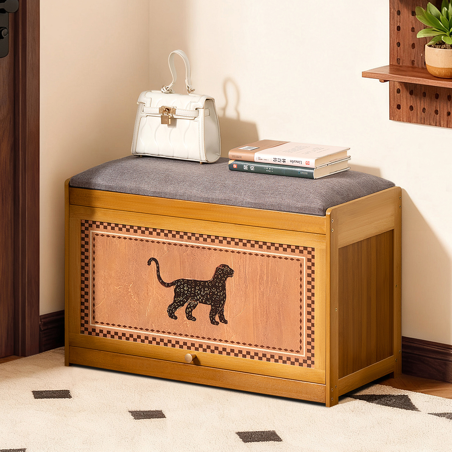 换鞋凳门口家用轻奢高级感