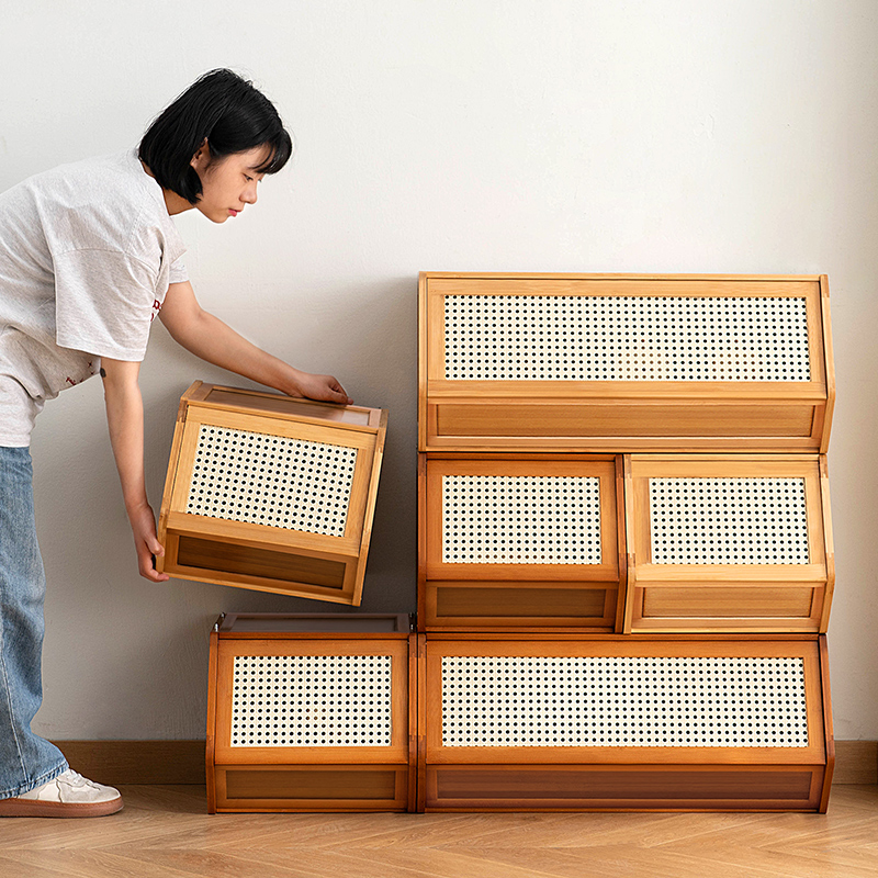 收纳柜子置物柜家用桌下零食整理架客厅房间多层卧室简易杂物储物